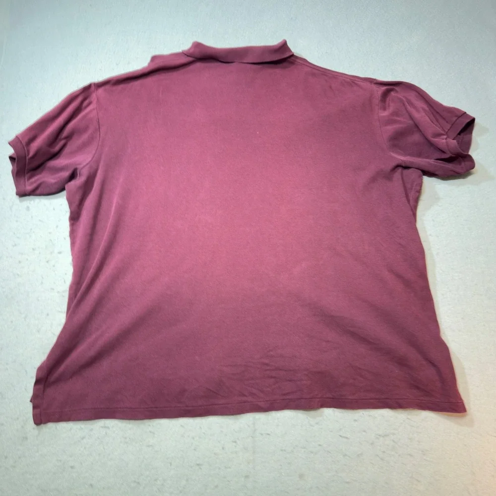 Polo Ralph Lauren Polo Shirt Mens XXL Burgundy Good Short Sleeve‎ Logo
